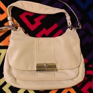 FLASH SALE TODAY ONLY-Coach cream leather shoulder